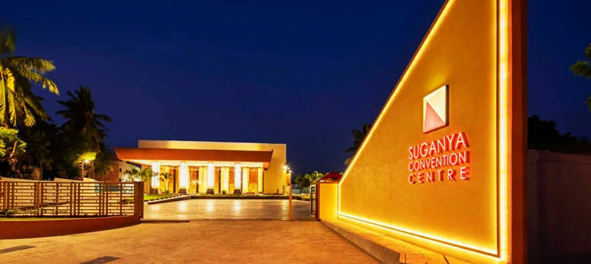 Air-conditioned lobby at Suganya Convention Centre, Pondicherry